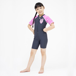 arena Kids UV Half Suit-AUV20305-GYPK